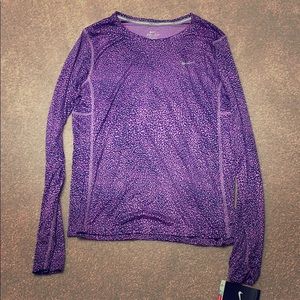 Nike dri fit large running shirt NWT
